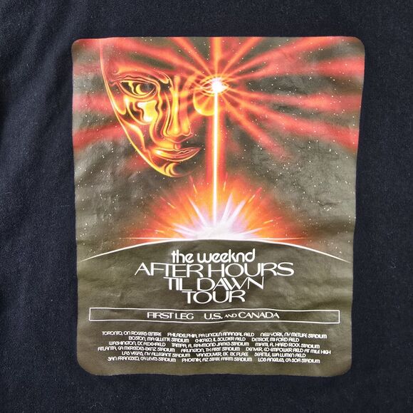The Weeknd After Hours Til Dawn Shirt Official Tour Merch Size Small Rap Tee - Picture 3 of 7